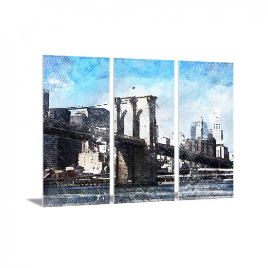 A bridge over a river